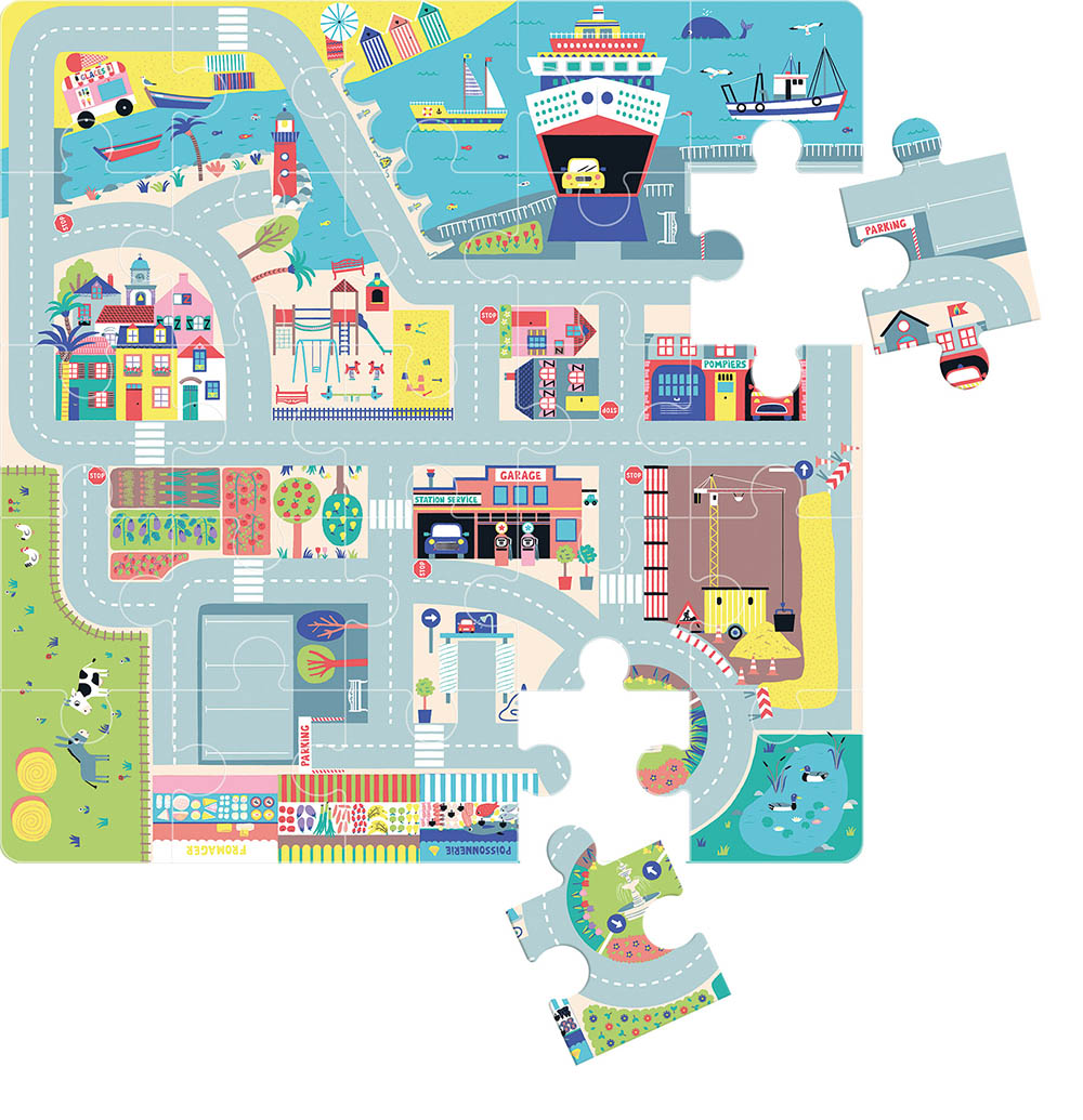 Mon Circuit De Voitures En Puzzle