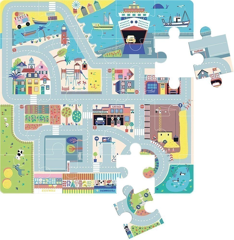 Mon Circuit De Voitures En Puzzle