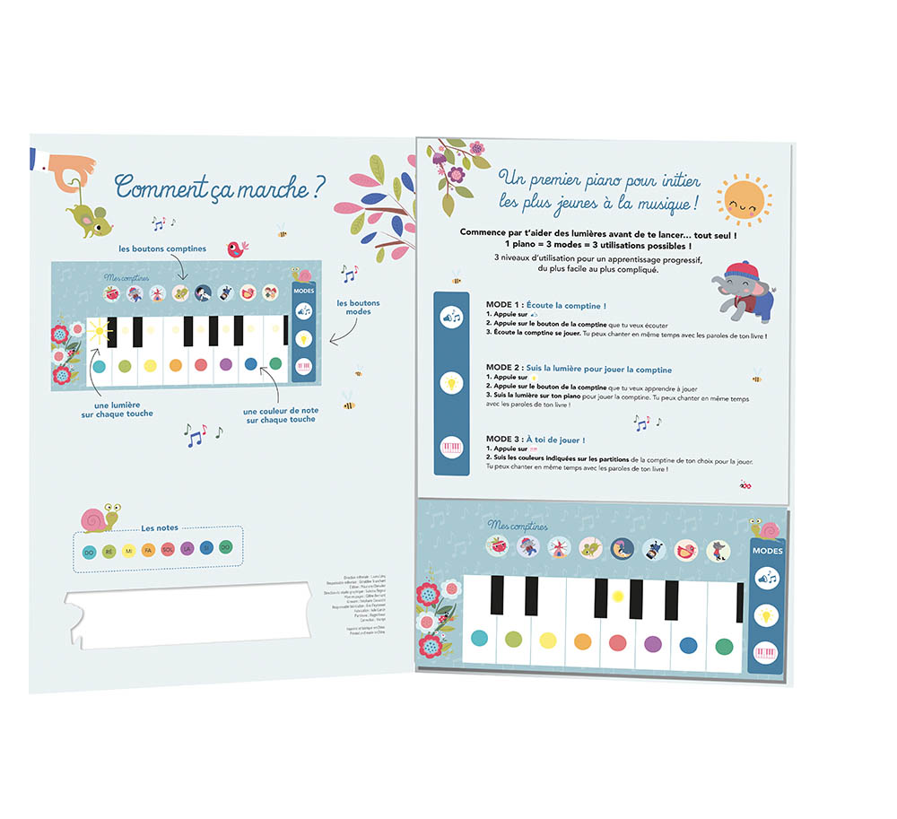 Mon Tout Premier Livre Piano Avec Des Touches Lumineuses !