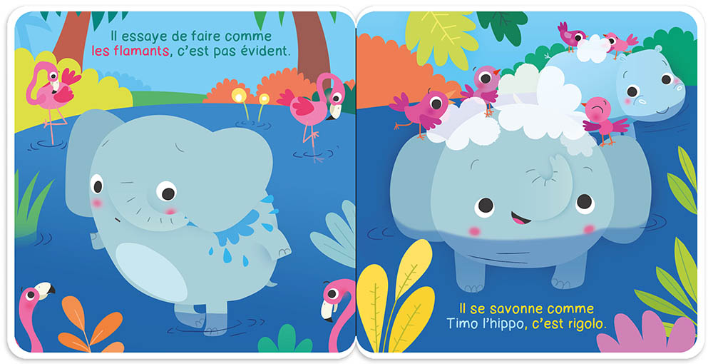 Au Bain Bébé Éléphant !