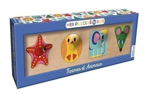 MES PUZZLES EN BOIS - FORMES ET ANIMAUX