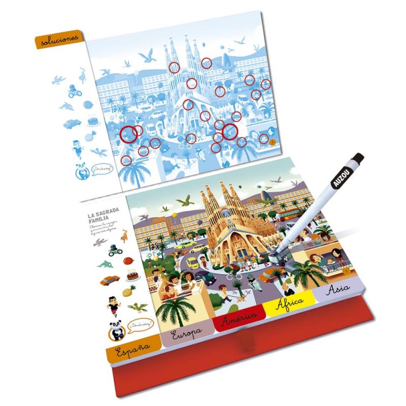 Busca Y Encuentra Monumentos Del Mundo. Bloc Con Anillas