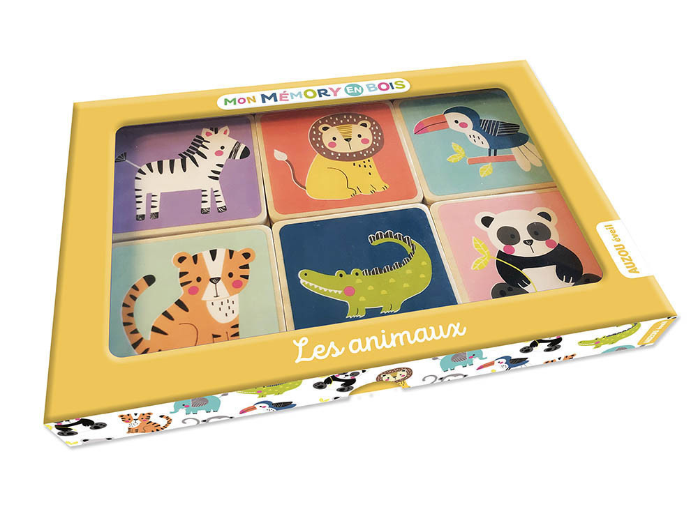 Mon Mémory En Bois - Les Animaux