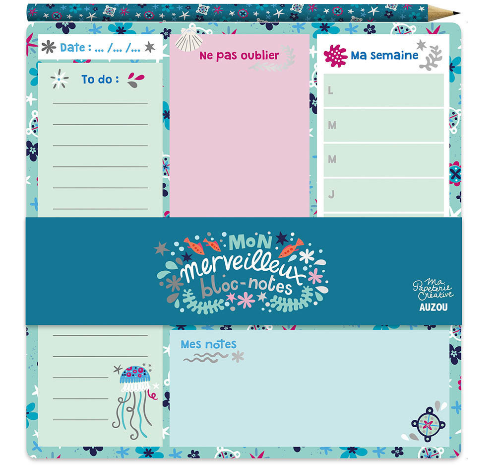 Mon Merveilleux Bloc-Notes - Océan