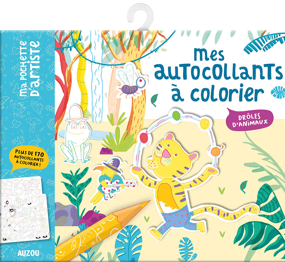 Mes Autocollants À Colorier - Drôles D'animaux