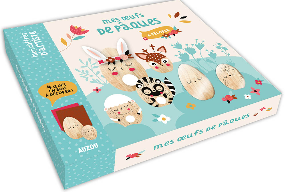 Mon Coffret D'artiste - Mes Jolis Oeufs En Bois - À Décorer