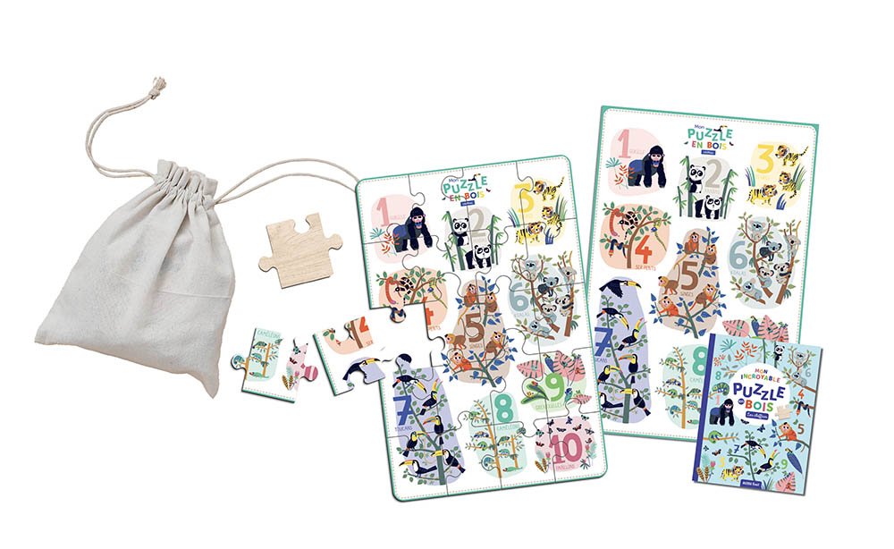 Mon Incroyable Puzzle En Bois - Les Chiffres