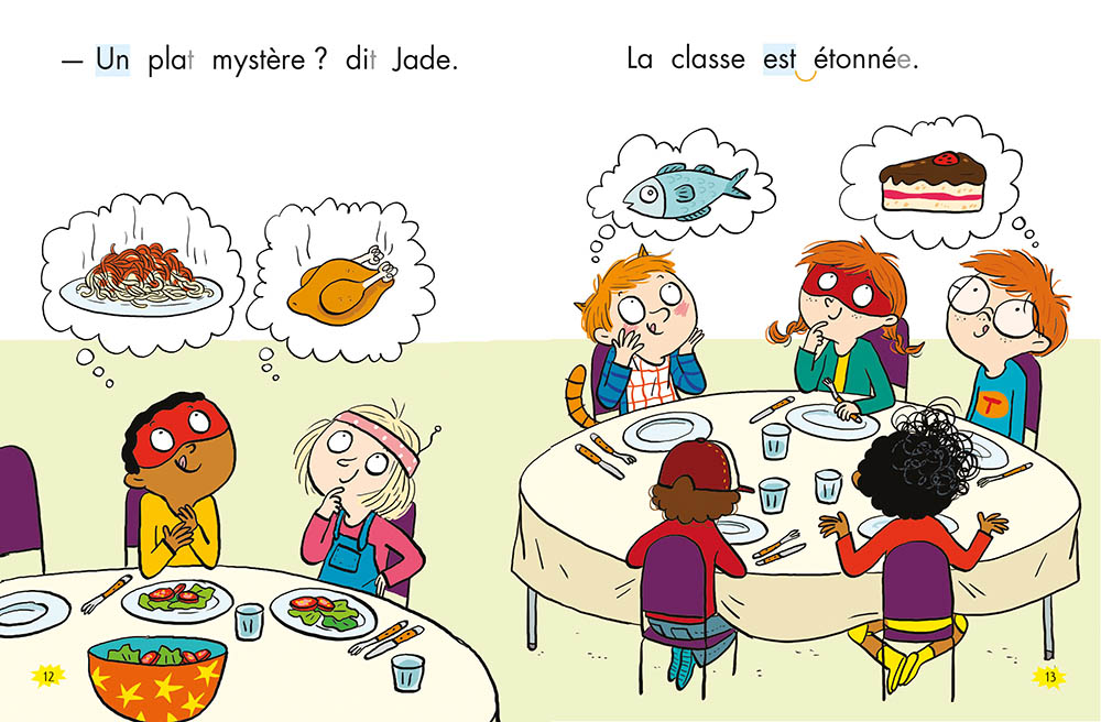 LES HEROS DU CP - MYSTERE A LA CANTINE NIV 1