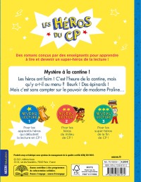 LES HEROS DU CP - MYSTERE A LA CANTINE NIV 1