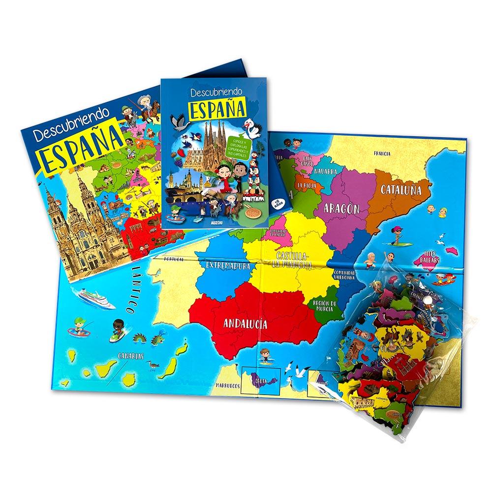Descubriendo España: Atlas Con Tablero Magnético