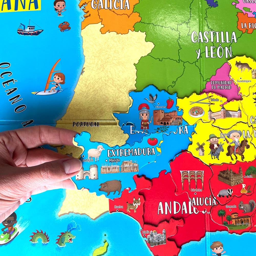 Descubriendo España: Atlas Con Tablero Magnético