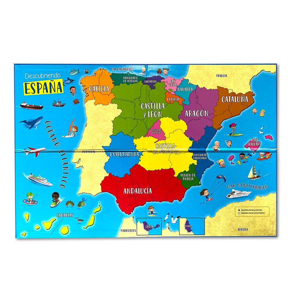 Descubriendo España: Atlas Con Tablero Magnético