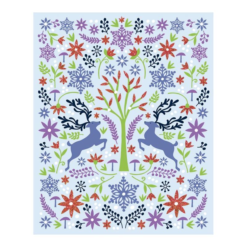 Tarjetas Con Purpurina. Cofre De Artista