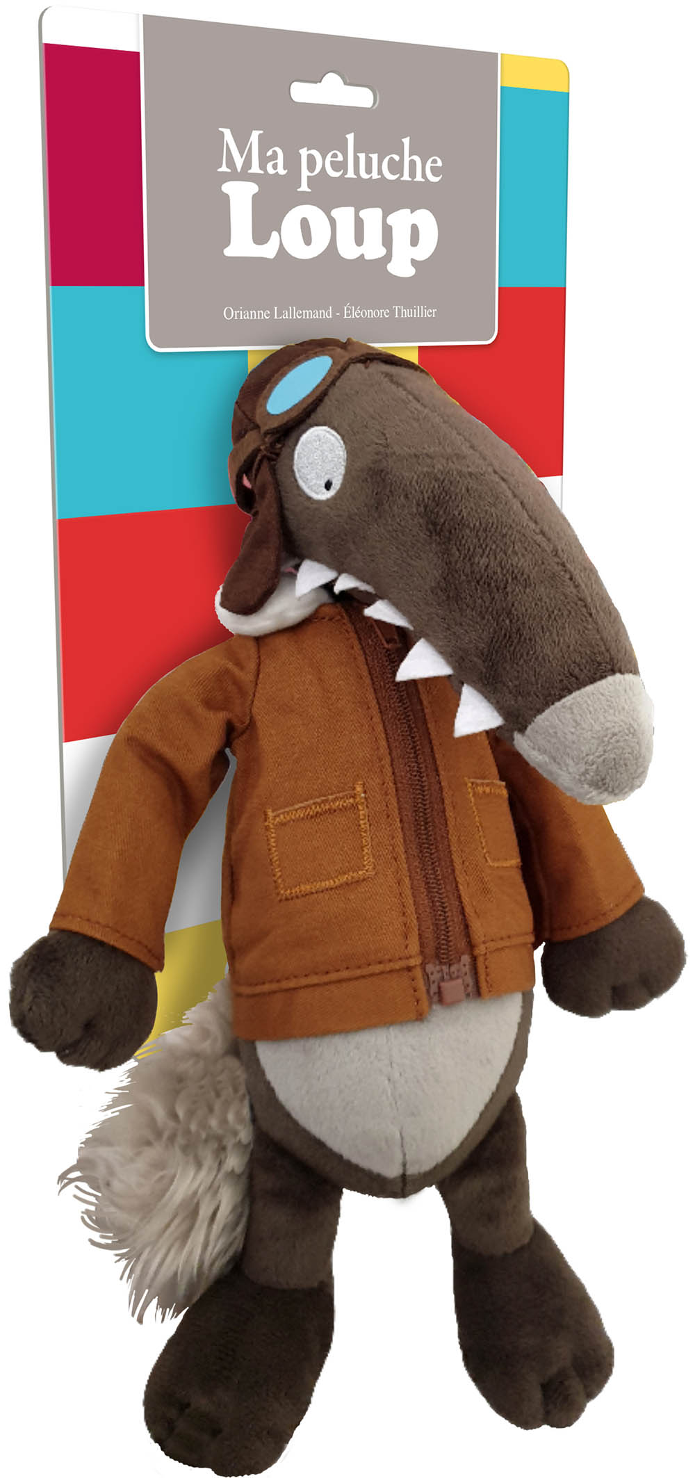 La Peluche Loup Aviateur