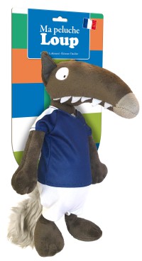 La peluche Loup foot