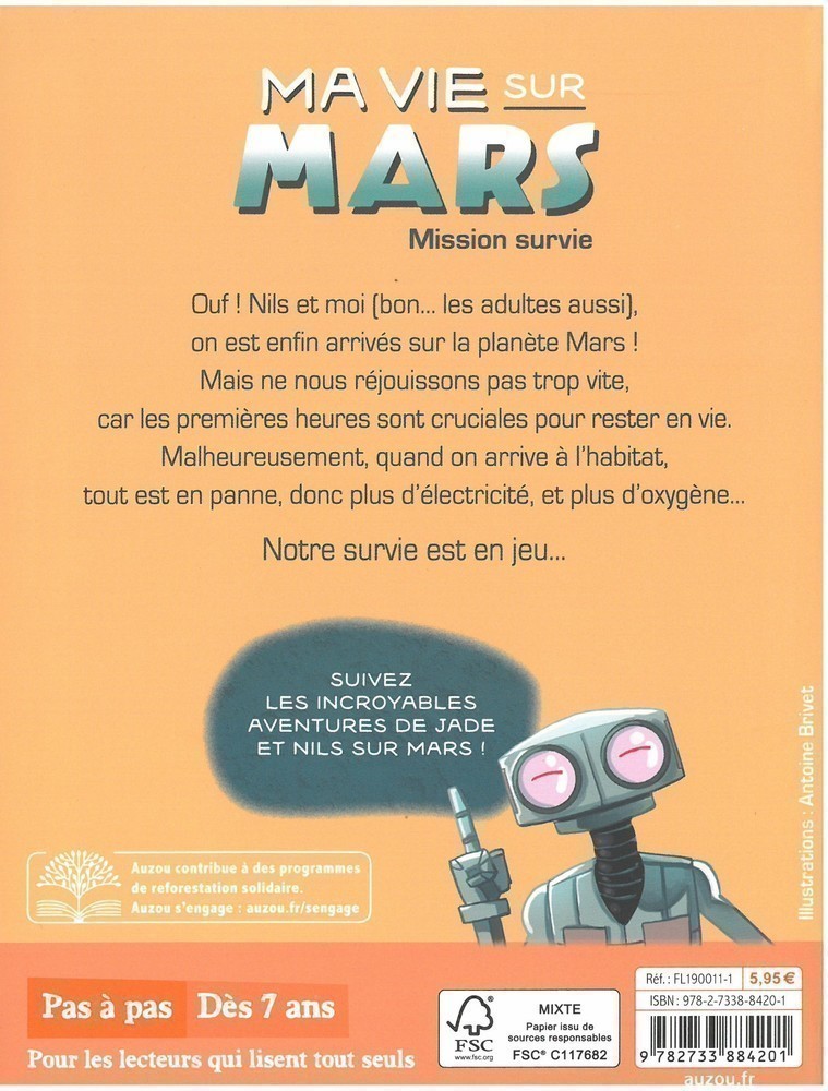 Ma Vie Sur Mars Tome 2 - Mission Survie