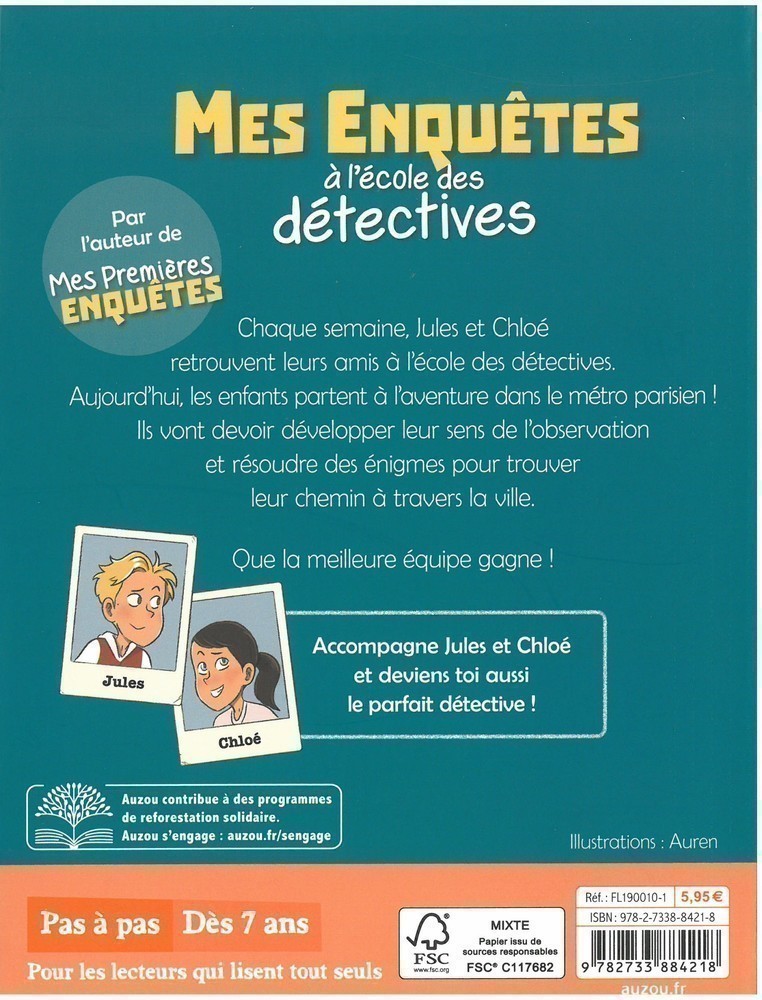 Mes Enquêtes À L'école Des Détectives Tome 2 - Destination Mystère