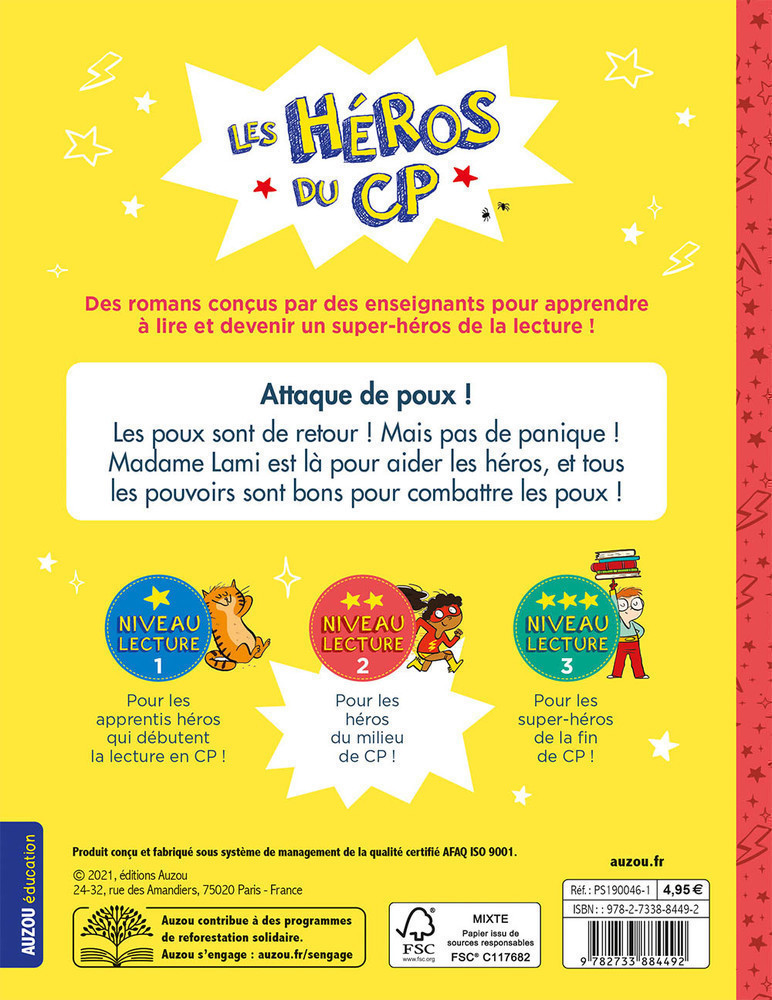 LES HEROS DU CP - ATTAQUE DES POUX ! NIV 2 LES HEROS DU CP - ATTAQUE DES POUX ! NIV 2