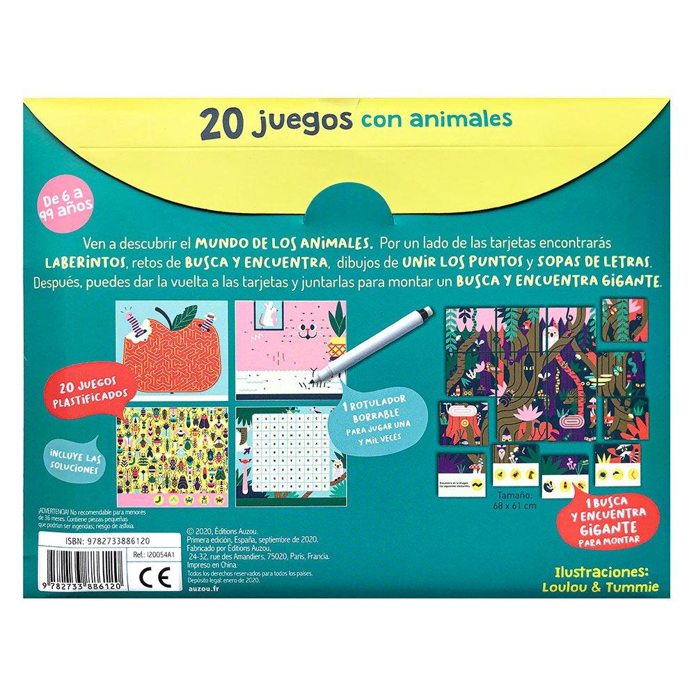 20 Tarjetas Juegos De Animales