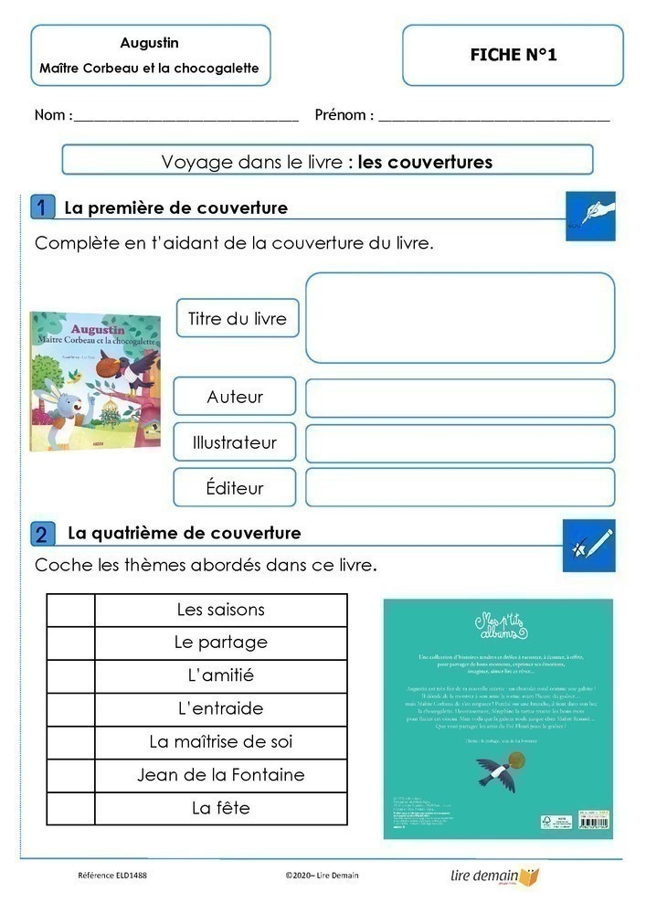LECTURE SUIVIE - AUGUSTIN MAITRE CORBEAU ET LA CHOCOGALETTE (FICHIER SEUL)