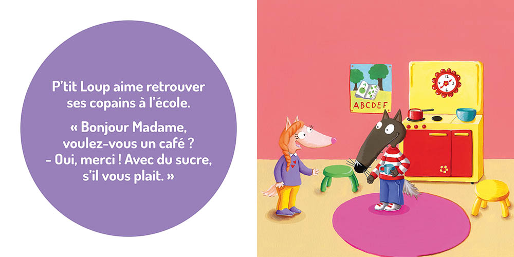 Little Wolf Loves School