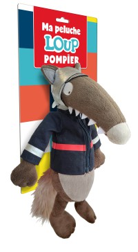 Peluche du Loup - Pompier