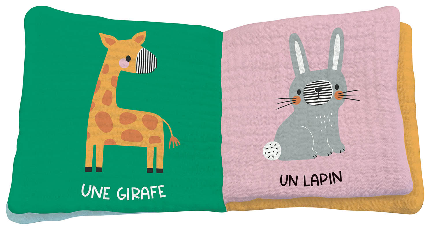 MON PREMIER LIVRE TISSU EN LANGE - LES ANIMAUX