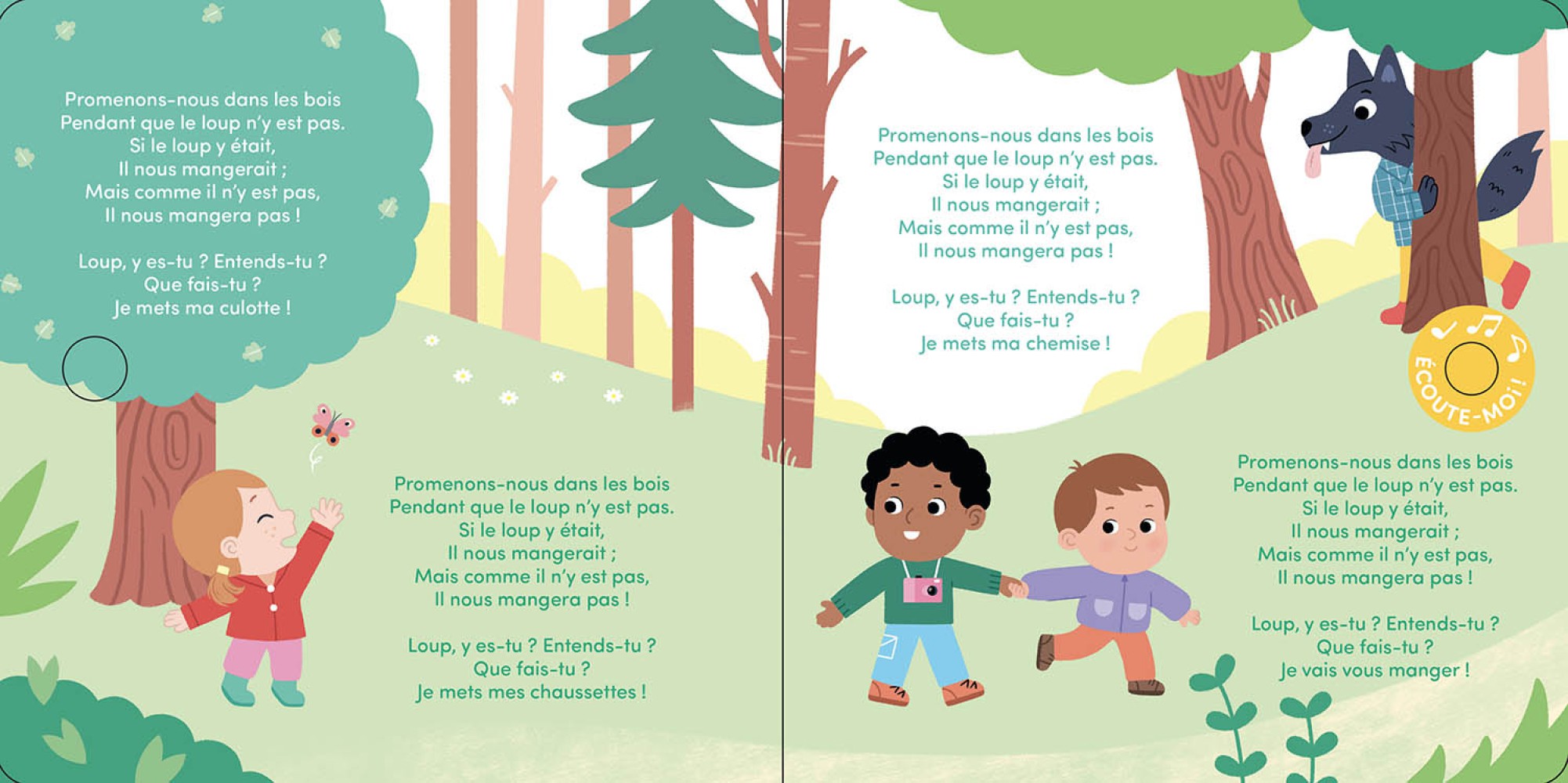 MA COMPTINE ANIMEE - PROMENONS-NOUS DANS LES BOIS