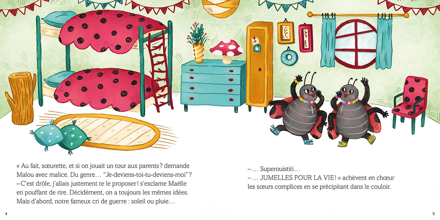 MALOU ET MAELLE LES JUMELLES COCCINELLES