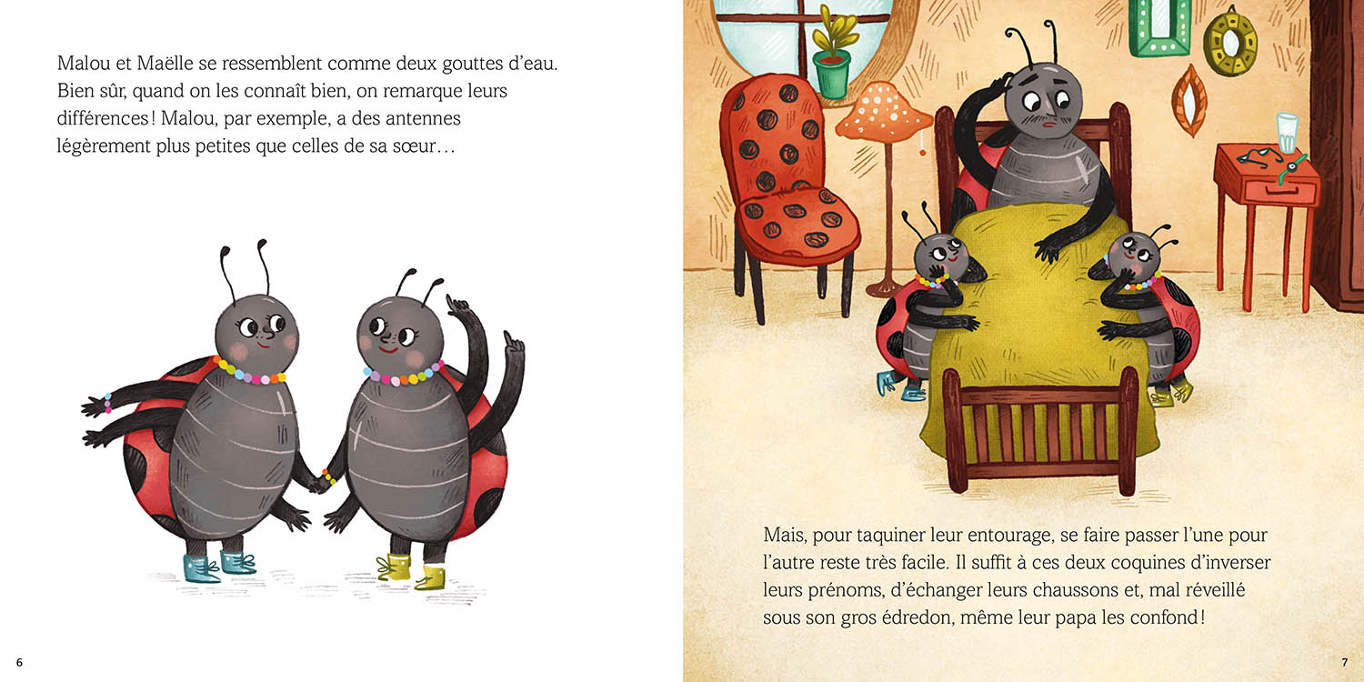 MALOU ET MAELLE LES JUMELLES COCCINELLES