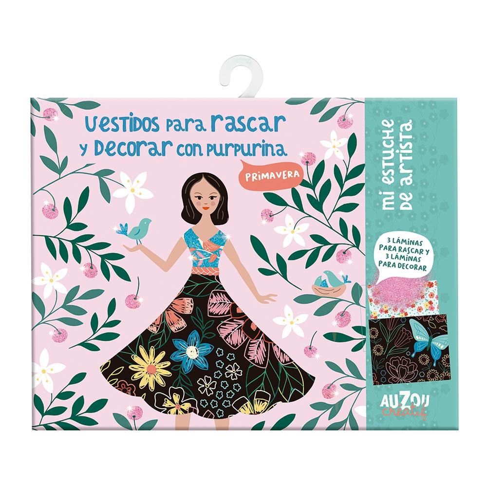 Mi Estuche De Artista: Vestidos Rascar Y Decorar Con Purpurina