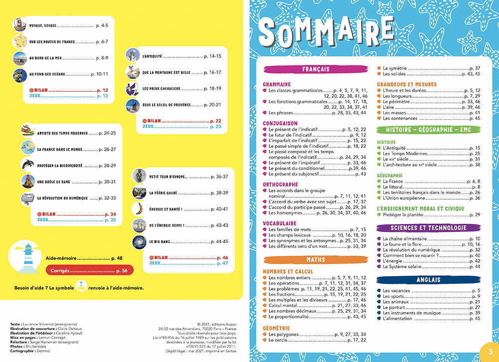 JE PROGRESSE EN VACANCES - CM2 A LA 6E JE PROGRESSE EN VACANCES - CM2 A LA 6E