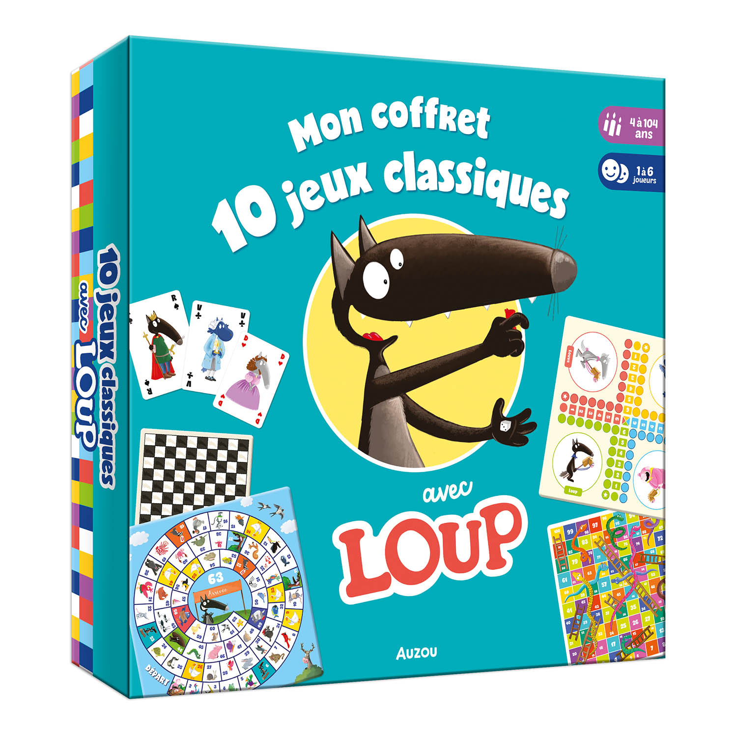 MON COFFRET 10 JEUX CLASSSIQUES AVEC LOUP