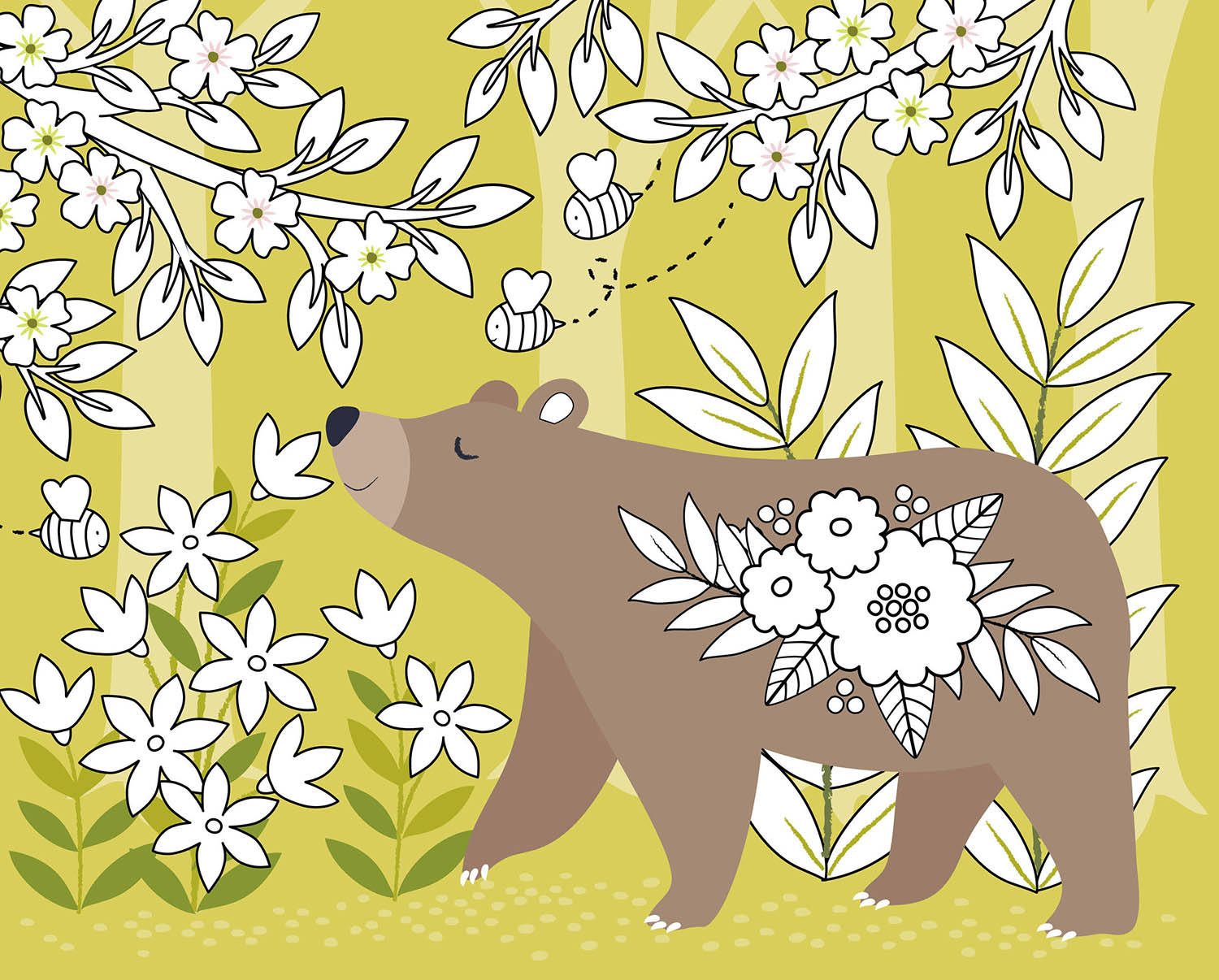 Peinture Aquarelle - Forêt Enchantée