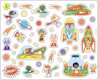 200 autocollants super-héros