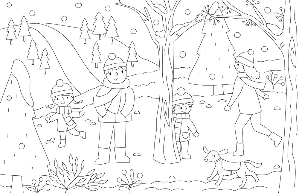 Mes Grands Coloriages - Joli Hiver