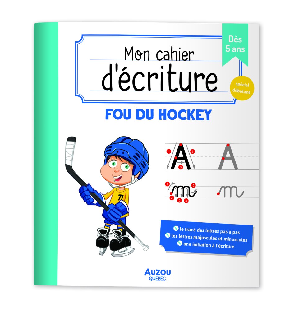 Cahier Écriture Fou Du Hockey