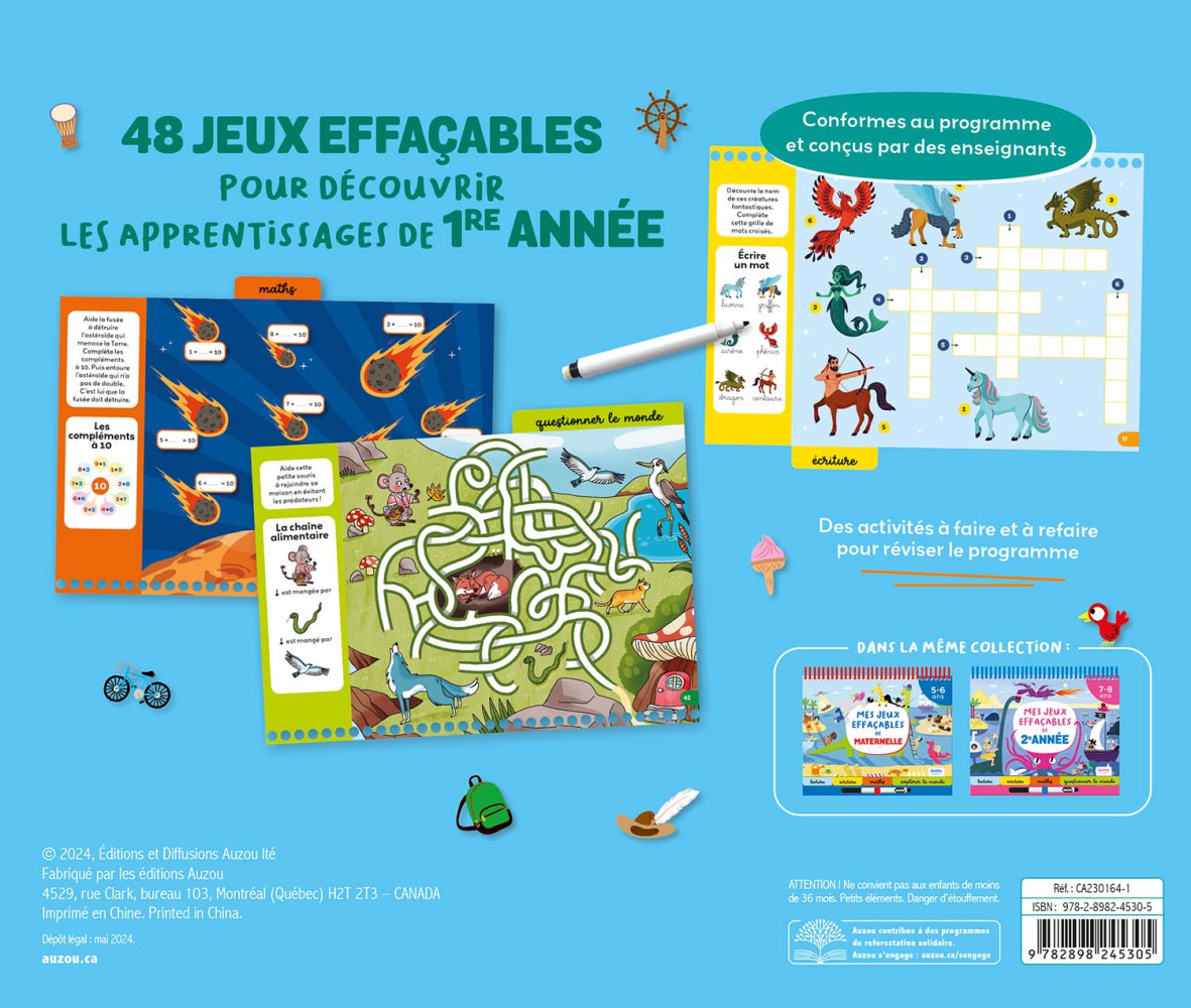 Mes Jeux Effaçables De 1Re Année Mes Jeux Effaçables De 1Re Année