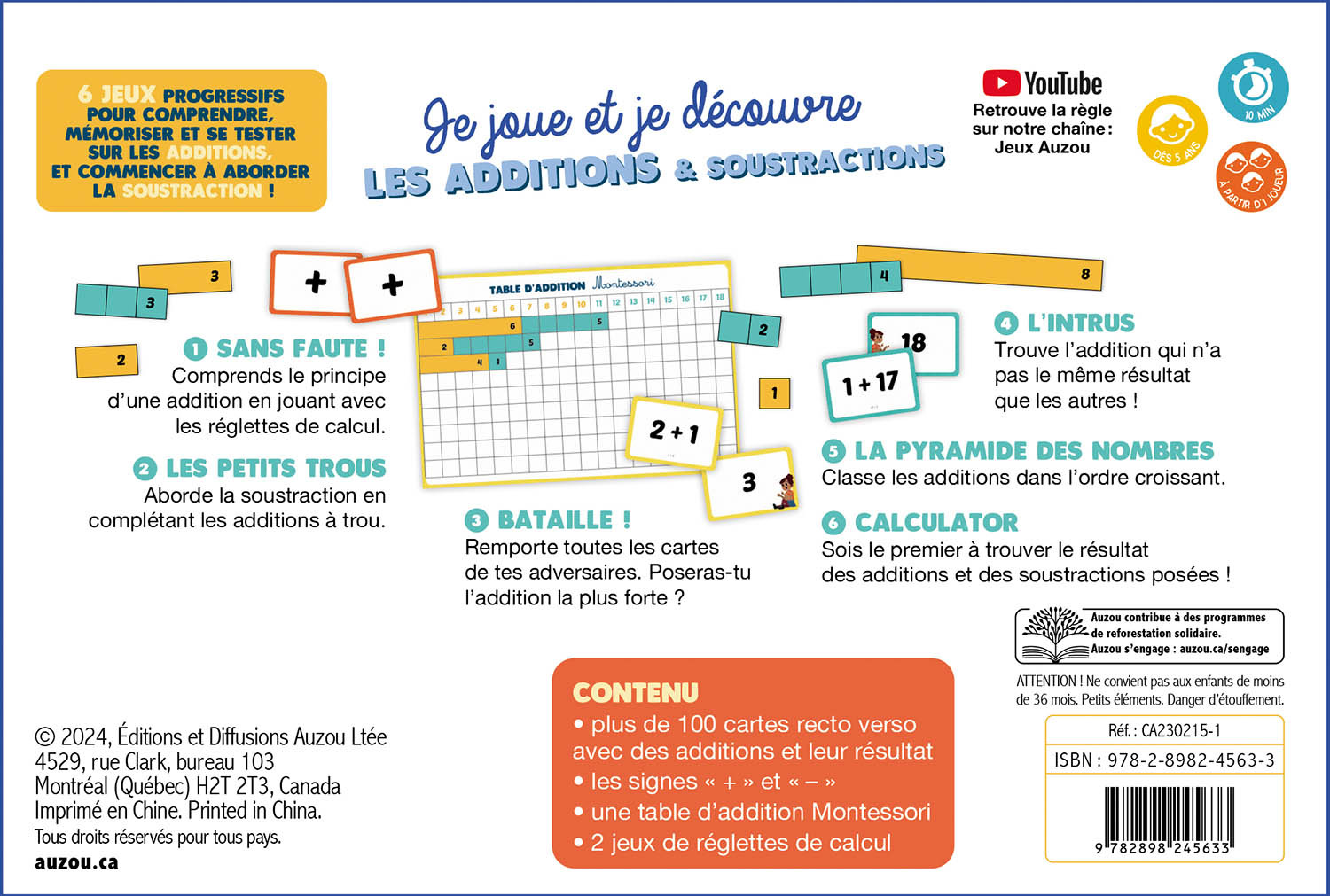Je Joue Et Je Découvre - Les Additions Et Soustractions