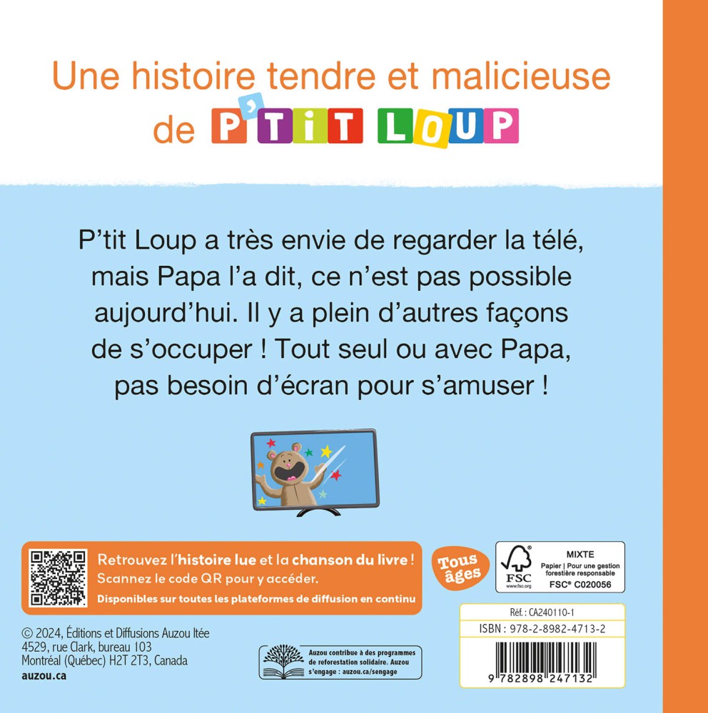 P'tit Loup Passe Une Journée Sans Écran P'tit Loup Passe Une Journée Sans Écran