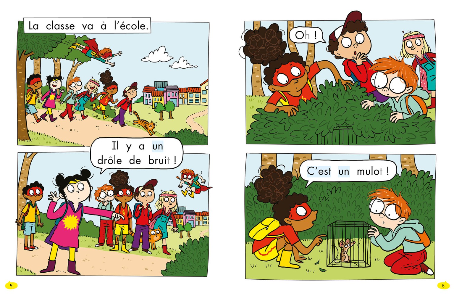 Les Héros De 1Re Année En Bd - Niveau 1 - Un Mulot A L'école
