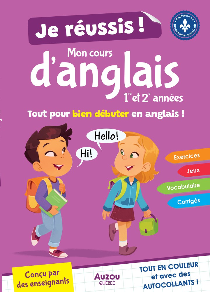 Je Réussis Mon Cours D'anglais 1E Et 2E Années - Nouvelle Édition 2026
