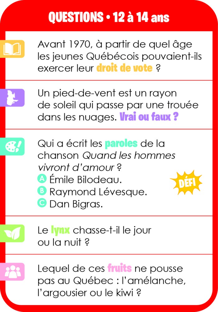 Le Quiz Trop L'fun  Du Québec