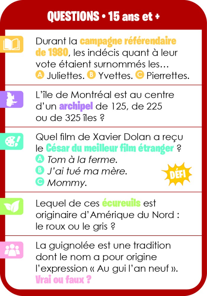 Le Quiz Trop L'fun  Du Québec