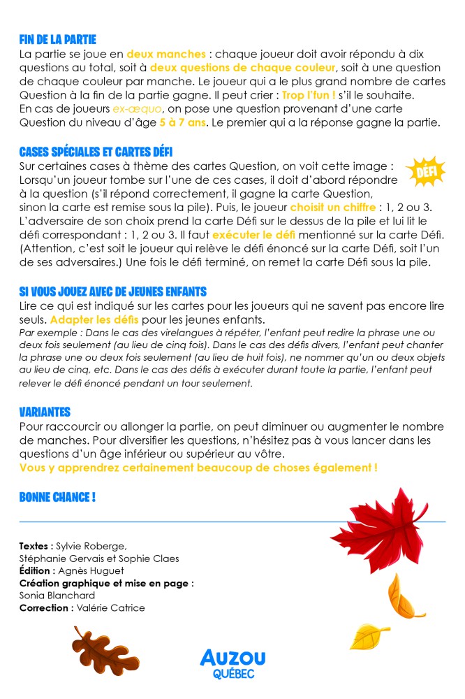 Le Quiz Trop L'fun  Du Québec