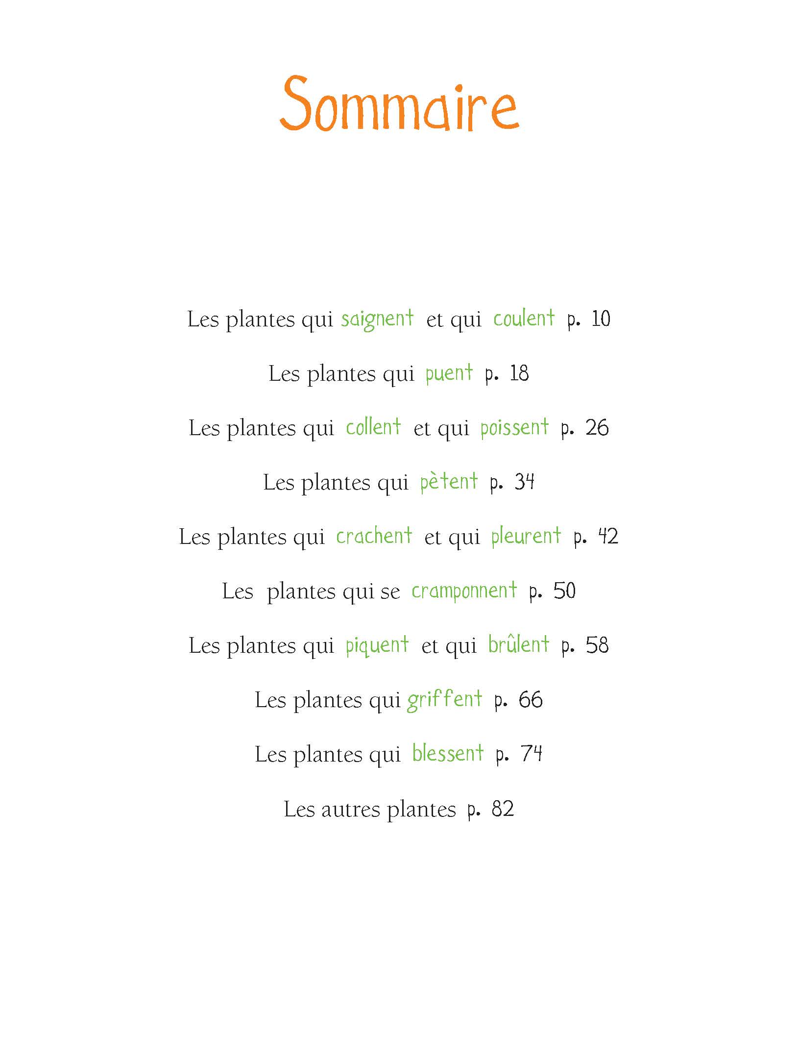 LES PLANTES QUI PUENT, QUI PETENT, QUI PIQUENT