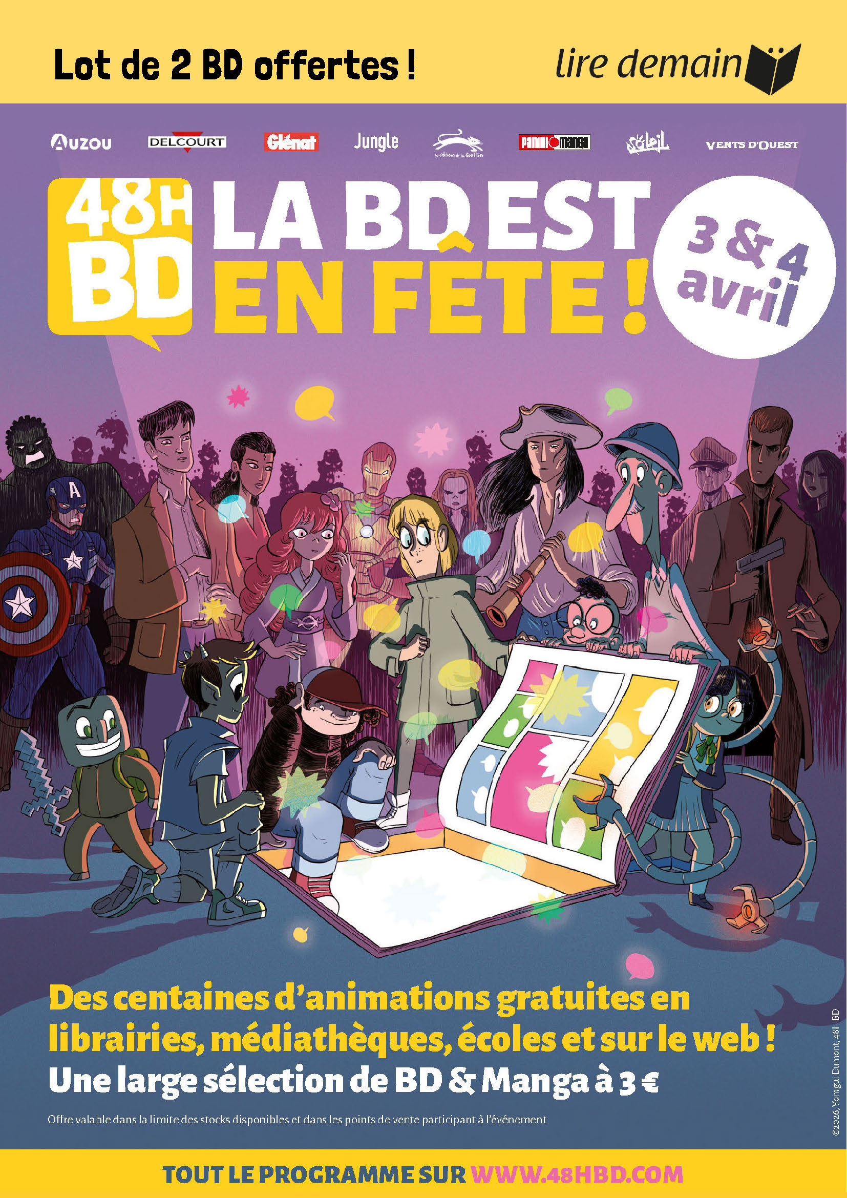 LOT 2 BD/MANGAS COLLEGE OFFERTES - 48H BD