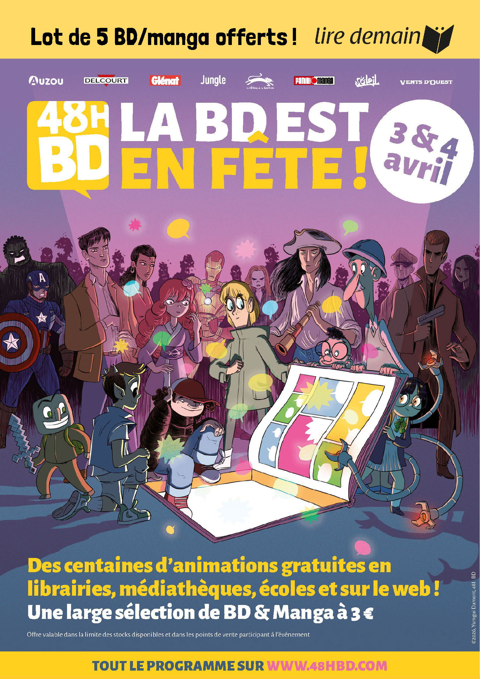 LOT 5 BD/MANGAS COLLEGE OFFERTES - 48H BD