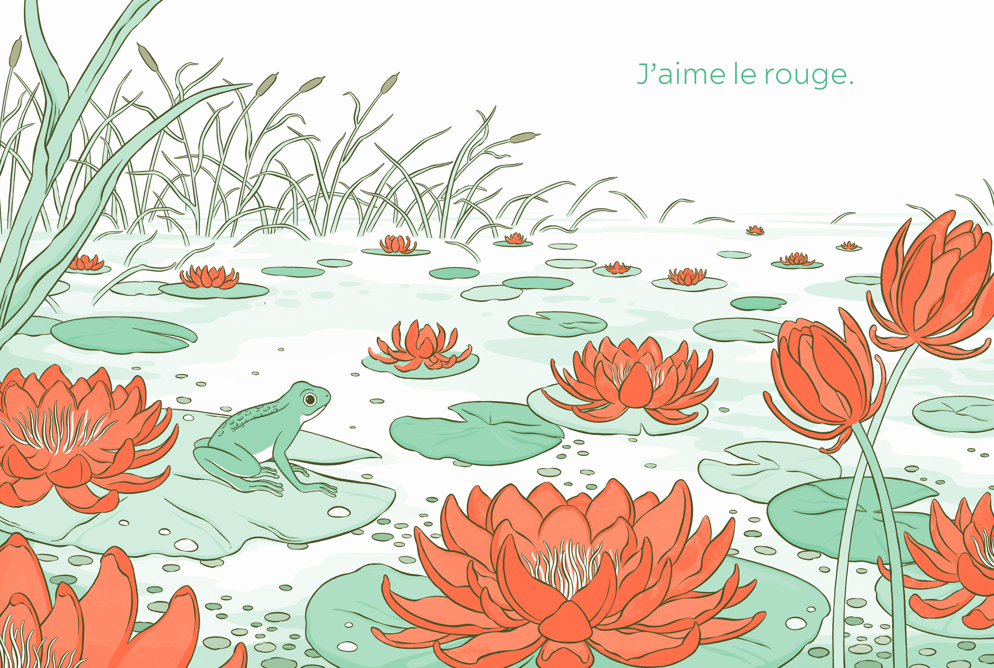 LA GRENOUILLE QUI AIMAIT LE ROUGE