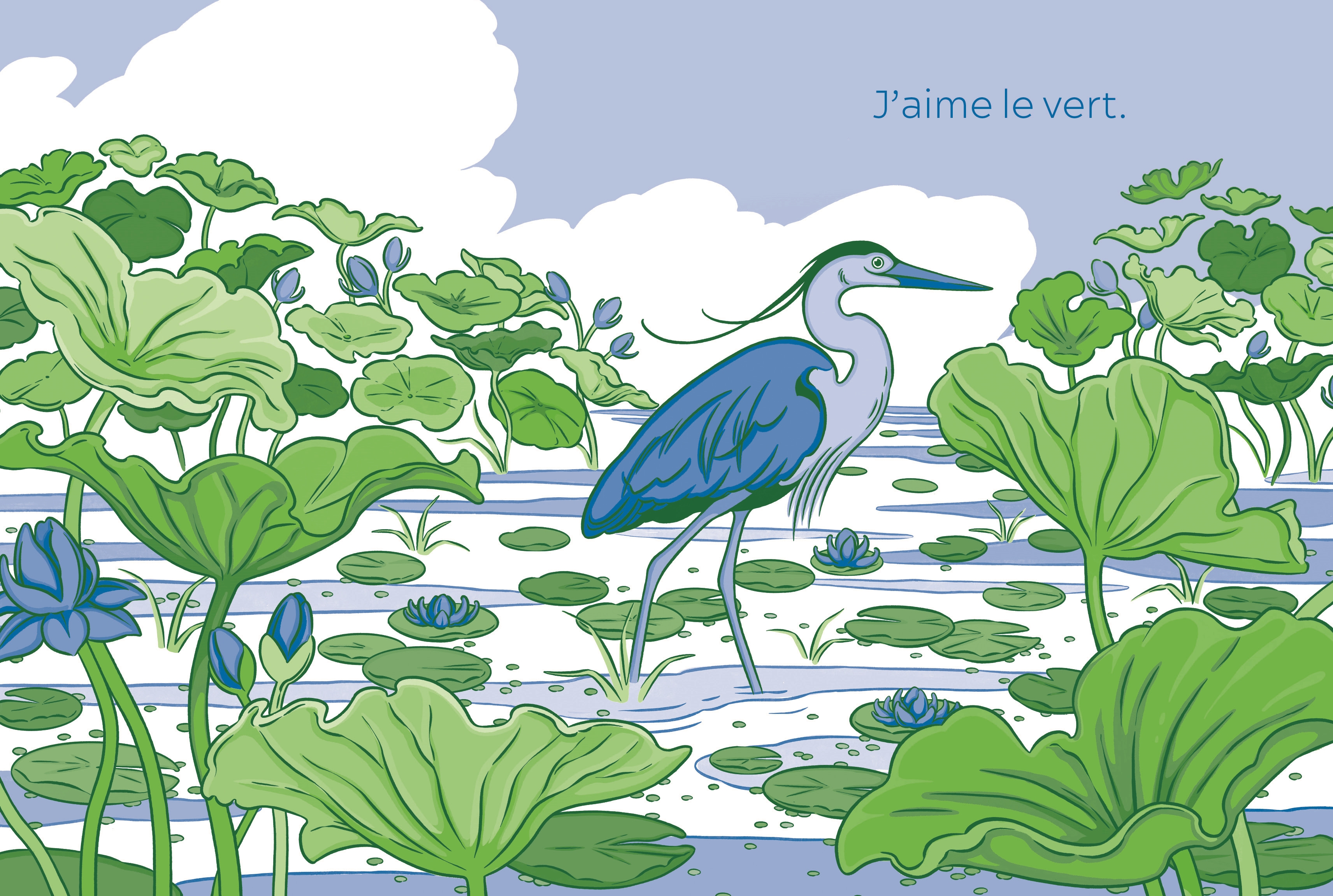 LE HERON QUI AIMAIT LE VERT LE HERON QUI AIMAIT LE VERT